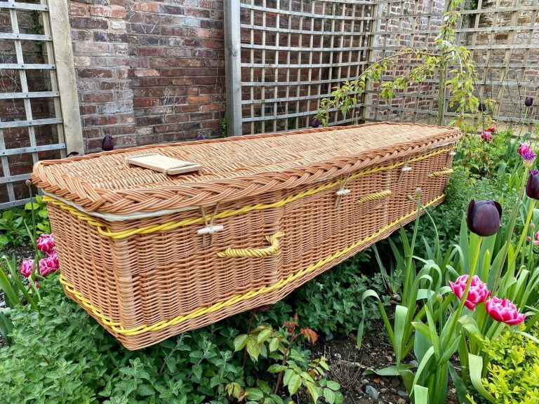 Somereset Willow Buff Traditional Coffin Yellow Bands