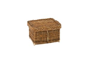 Rustic Rectangle Wicker Urn
